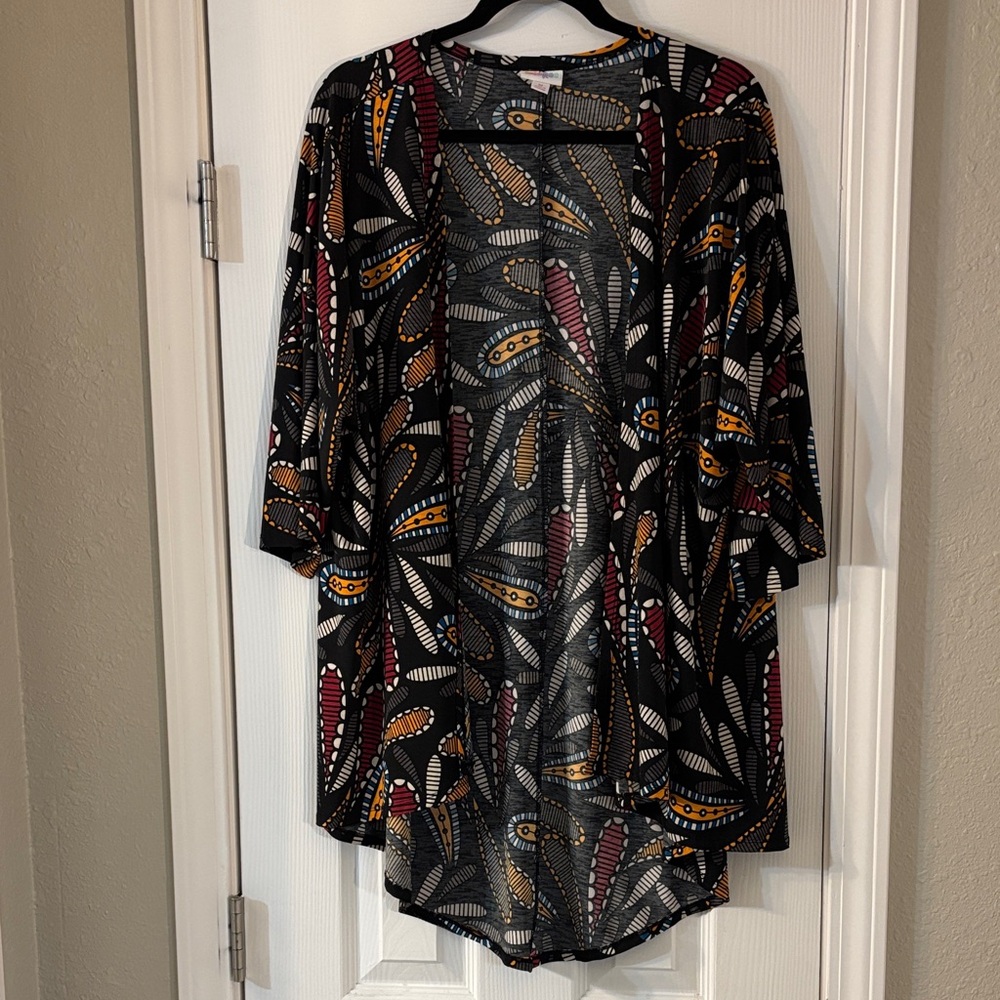 LuLaRoe Multicolor Geometric Cardigan